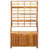 vidaXL Storage Box with Trellis 99x55x160 cm Solid Acacia Wood