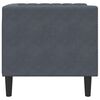 vidaXL Chesterfield Sofa Chair Dark Grey Velvet