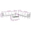 vidaXL 8 Piece Garden Lounge Set with Cushions Solid Wood Acacia