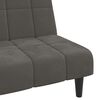vidaXL 2-Seater Sofa Bed Dark Grey Velvet