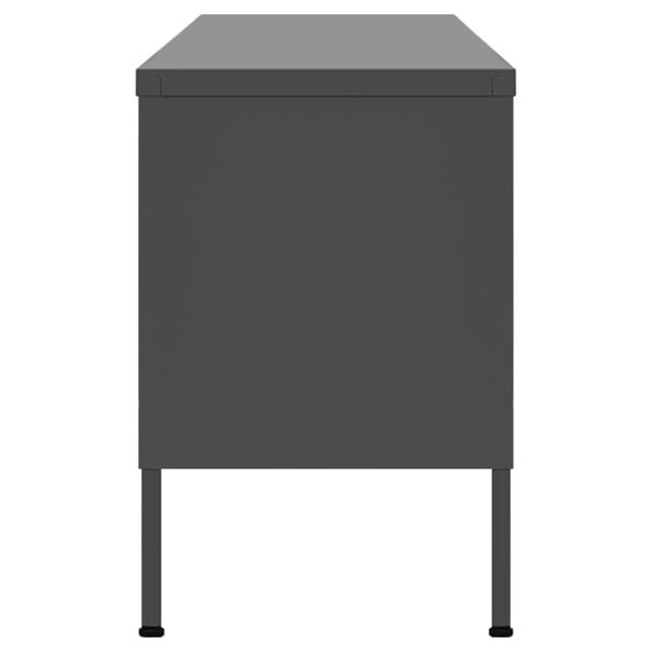 vidaXL TV Cabinet Anthracite 105x35x50 cm Steel
