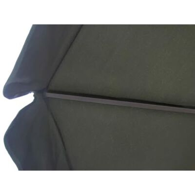 Aluminium Umbrella with Portable Base Green