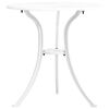 vidaXL 3 Piece Bistro Set Cast Aluminium White