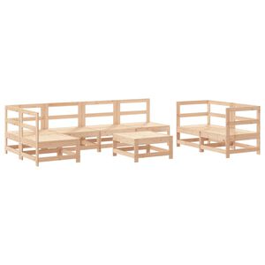 vidaXL 8 Piece Garden Lounge Set Solid Wood Pine