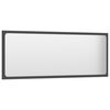 vidaXL Bathroom Mirror Grey 100x1.5x37 cm Engineered Wood