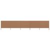 vidaXL 5-panel Wind Screen Fabric 600x80 cm Taupe