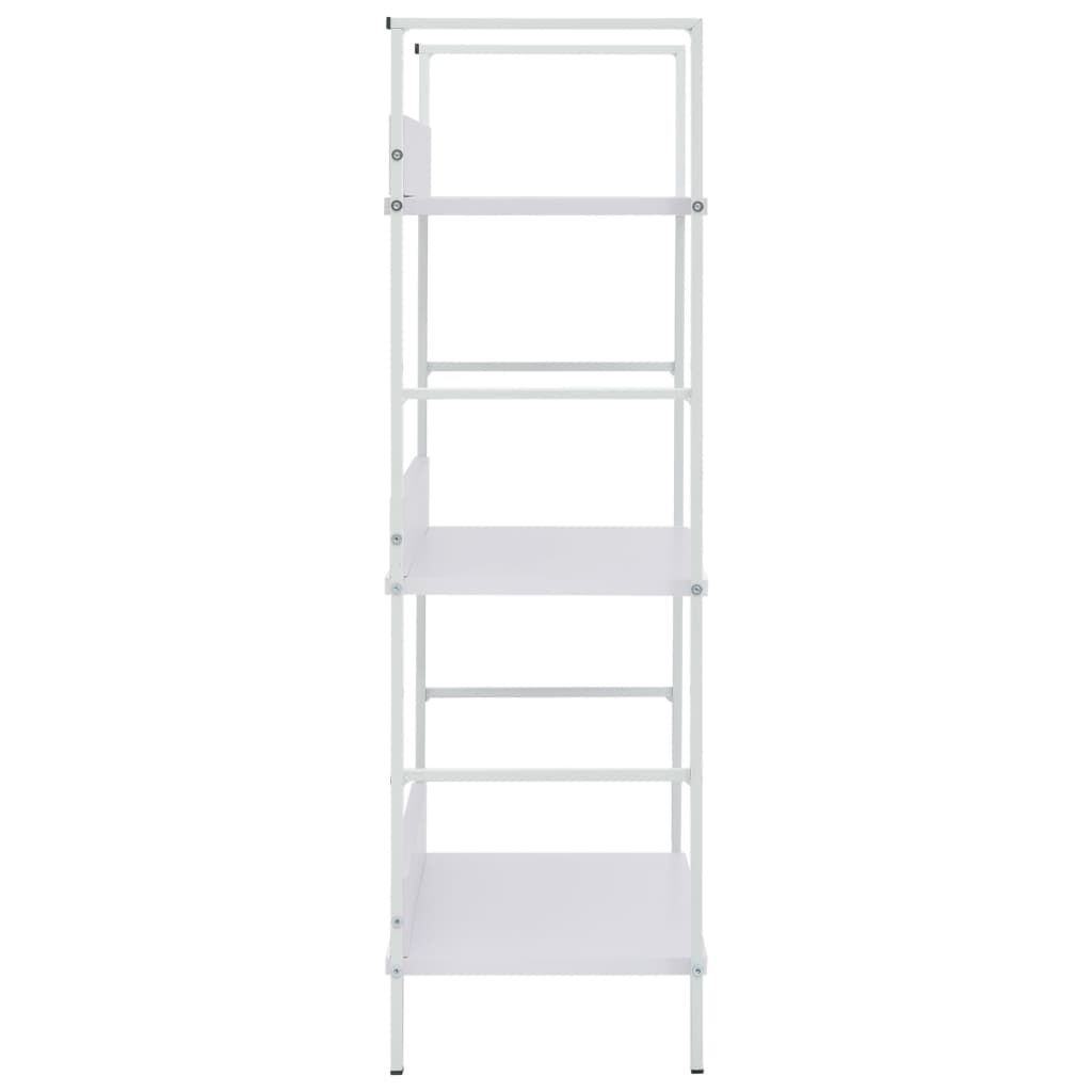 vidaXL 3-Layer Book Shelf White 60x27.6x90.5 cm Engineered Wood