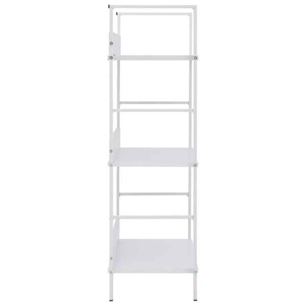 vidaXL 3-Layer Book Shelf White 60x27.6x90.5 cm Engineered Wood