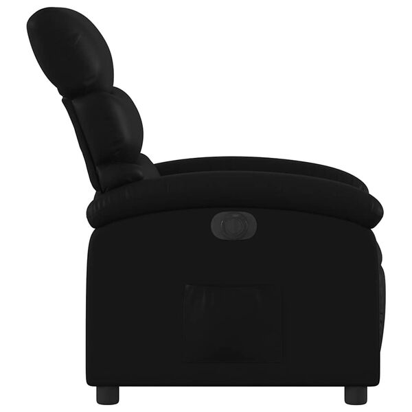 vidaXL Electric Recliner Chair Black Faux Leather