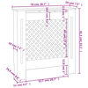 vidaXL MDF Radiator Cover 78 cm