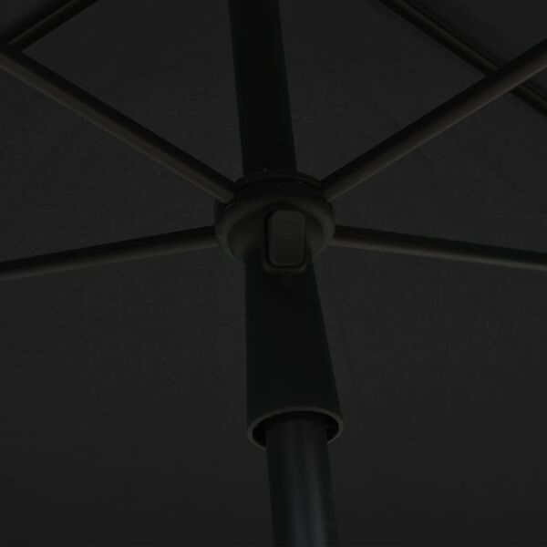 vidaXL Garden Parasol with Pole 210x140 cm Anthracite