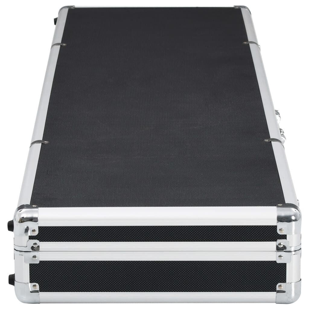 vidaXL Gun Case Black 134x35x12 cm Aluminium
