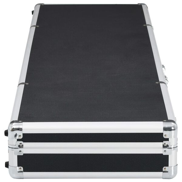 vidaXL Gun Case Black 134x35x12 cm Aluminium