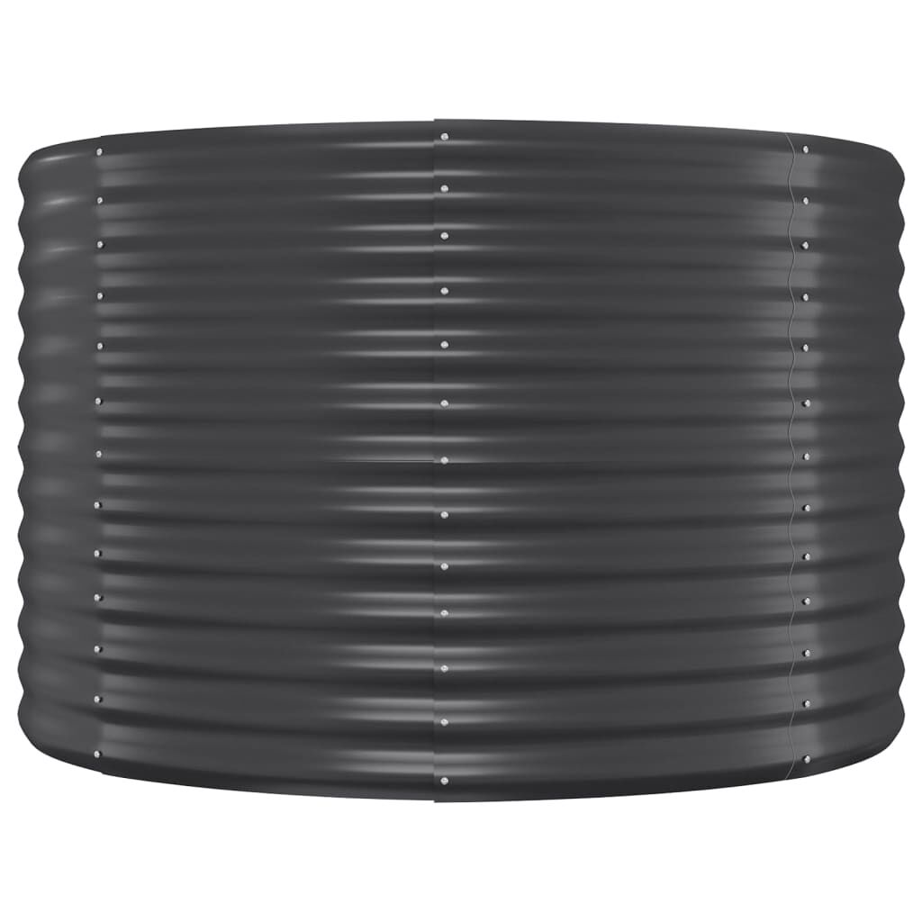vidaXL Garden Raised Bed Powder-coated Steel 249x100x68 cm Anthracite