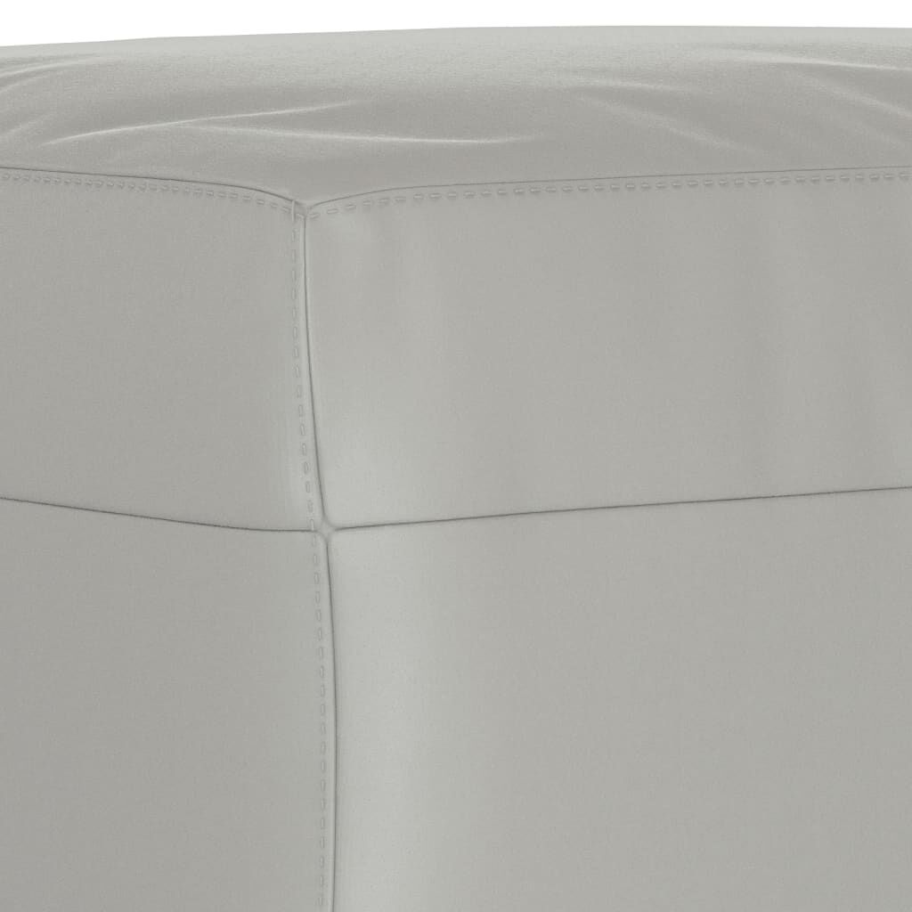 vidaXL Footstool Light Grey 70x55x41 cm Microfibre Fabric
