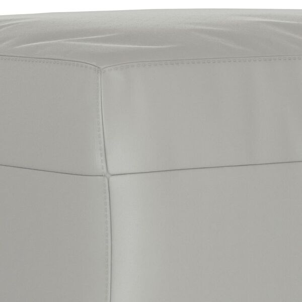 vidaXL Footstool Light Grey 70x55x41 cm Microfibre Fabric