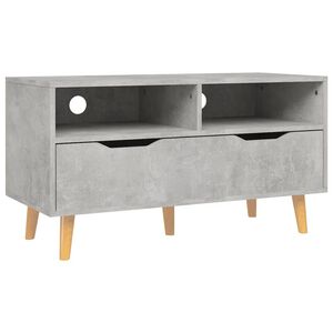 vidaXL TV Cabinet Concrete Grey 90x40x48.5 cm Engineered Wood