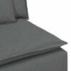 vidaXL Modular Sofa with Cushions Dark Grey
