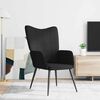 vidaXL Relaxing Chair Black Fabric