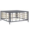 vidaXL 5 Piece Garden Lounge Set with Cushions Anthracite Poly Rattan