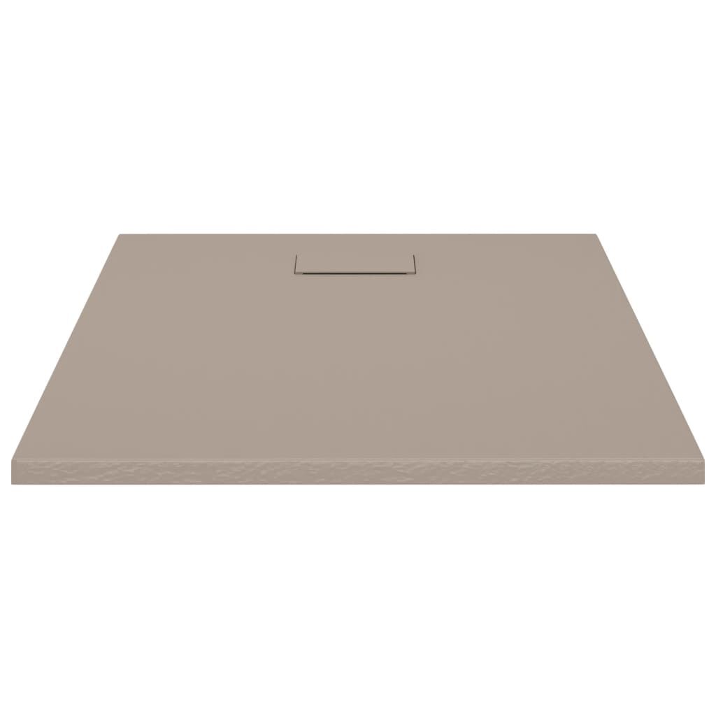 vidaXL Shower Base Tray SMC Brown 100x80 cm