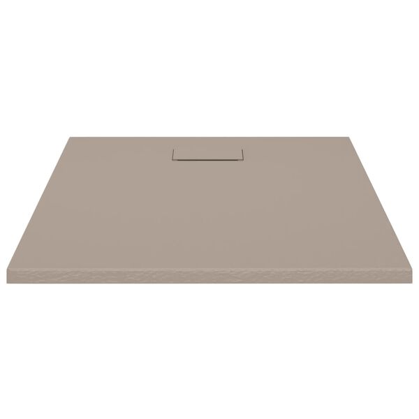 vidaXL Shower Base Tray SMC Brown 100x80 cm