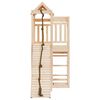 vidaXL Playhouse with Climbing Wall Solid Wood Pine