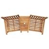vidaXL Outdoor Chairs Brown 152 x 63 x 89 cm Solid teak wood