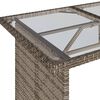 vidaXL 6 Piece Garden Sofa Set with Cushions Grey Poly Rattan