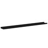 vidaXL Wall Shelves 4 pcs Black 100x9x3 cm