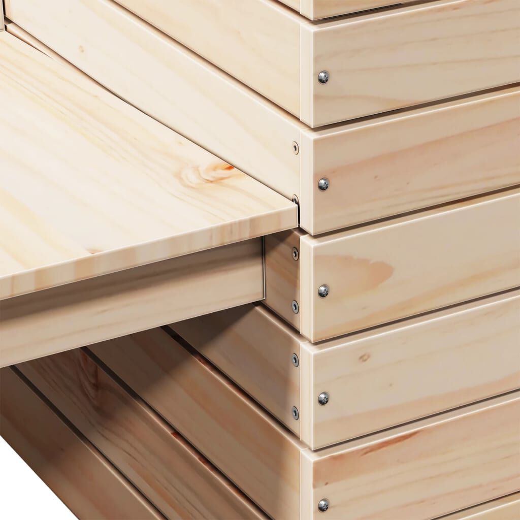 vidaXL Planter Bench 167.5x60x65 cm Solid Wood Pine