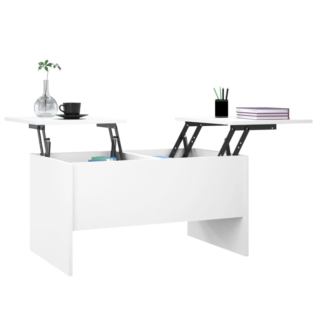 vidaXL Coffee Table White 80x50x42.5 cm Engineered Wood