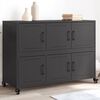 vidaXL Sideboard Black 100.5x39x72 cm Steel