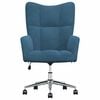 vidaXL Relaxing Chair Blue Velvet