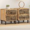 vidaXL Bedside Cabinets 2 pcs 40x33x46 cm Solid Wood Mango