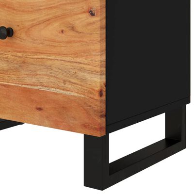 vidaXL Bedside Cabinet 50x33x60 cm Solid Wood Acacia&Engineered Wood