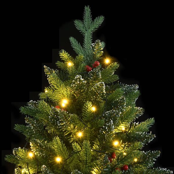 vidaXL Artificial Hinged Christmas Tree 300 LEDs 180 cm
