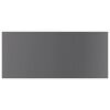 vidaXL Bookshelf Boards 4 pcs High Gloss Grey 100x50x1.5 cm Engineered Wood