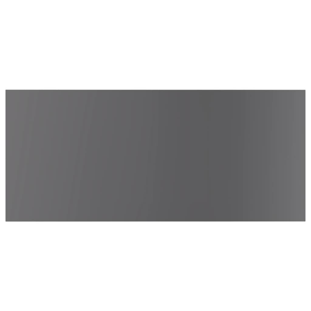 vidaXL Bookshelf Boards 4 pcs High Gloss Grey 100x50x1.5 cm Engineered Wood