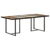 vidaXL Dining Table 200 cm Solid Reclaimed Wood
