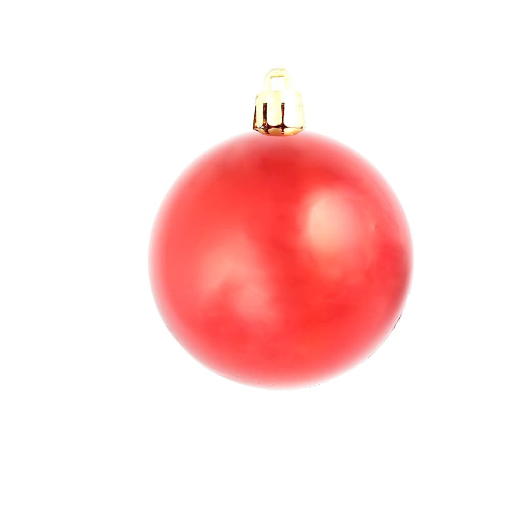 vidaXL 100 Piece Christmas Ball Set 3/4/6 cm Red