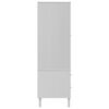 vidaXL Wardrobe SENJA Rattan Look White 90x55x175 cm Solid Wood Pine