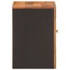 vidaXL Bathroom Wall Cabinet Brown and Black Solid Wood Mango