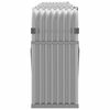 vidaXL Log Holder Light Grey 300x45x100 cm Galvanised Steel