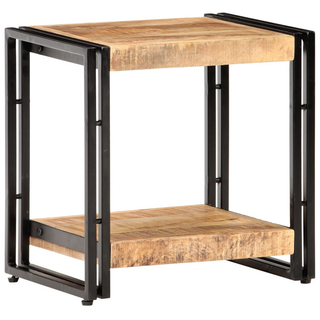 vidaXL Side Table 40x30x40 cm Rough Mango Wood