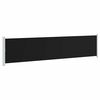 vidaXL Side Awning | Black | Polyester | 140 cm x 600 cm | Retractable
