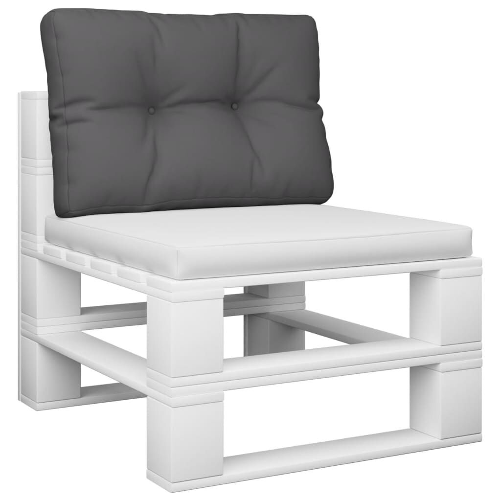 vidaXL Pallet Cushion Anthracite 50x40x12 cm Fabric