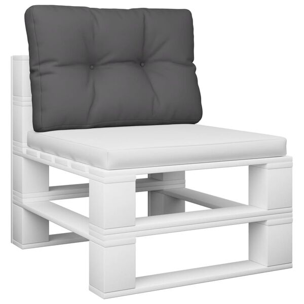 vidaXL Pallet Cushion Anthracite 50x40x12 cm Fabric