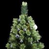 vidaXL Artificial Hinged Christmas Tree 300 LEDs & Ball Set 180 cm