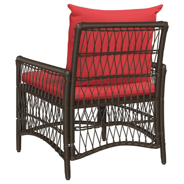 vidaXL Garden Chair Brown 60 x 70 x 78cm Poly Rattan